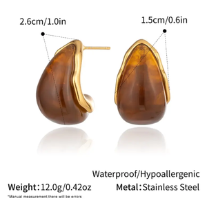 Incroyable Prehnite 8To12mm Fancy Shape Cut Gemstone 925 Silver Gold Plated Vintage IGI Certified Dangle Earring Engagement - Product Image 2