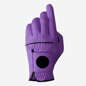 Gants de golf en cuir Cabretta souple personnalisés OEM avec logo personnalisé de haute qualité et couleur avec matériau PU et peau de mouton - Product Image 4