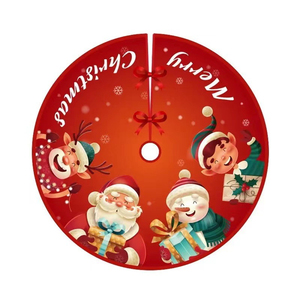 Falda para árbol de Navidad, tejido suave y acogedor, base redonda para decoración de árbol de Navidad, cubierta para interiores, accesorio festivo para el hogar - Product Image 6