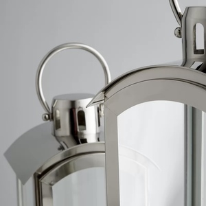 Porte-bougie moderne en acier inoxydable de haute qualité, en verre, fait main, découpé, design lanterne élégant, décoration pour la maison, mariage, Noël - Product Image 2
