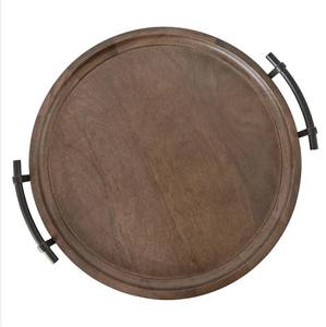 Plateau de service en bois pour hôtels et restaurants Plateau à café en bois de couleur naturelle Plateau de service en bois - Product Image 5