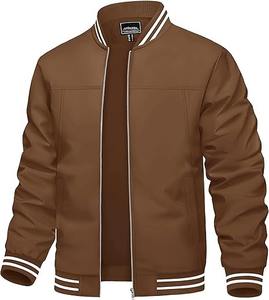Chaquetas personalizadas de satén para hombre, cortavientos informales para exteriores - Product Image 4