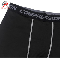 Ensemble de t-shirts et collants de compression ajustés pour hommes, séchage rapide, spandex/polyester, sport, gym, course à pied