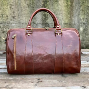 กระเป๋าหนังกันน้ำกระเป๋าถือใบใหญ่กระเป๋าเดินทางทรงดัฟเฟิลกระเป๋าเดินทางแบบปรับแต่งได้สำหรับผู้ชายใส่ LTB-0015ข้ามคืน - Product Image 1