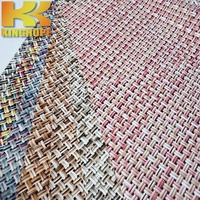Tissu en cuir PU personnalisé imprimé, gaufré, doux et imperméable pour sacs à main, bagages, canapés, chaussures KINGHOPE