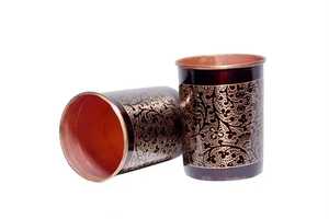 Elegant Pure Copper <b>Bottle</b> <b>with</b> Ayurvedic Benefits for Daily Water Intake and Body Detoxification - Product Image 2