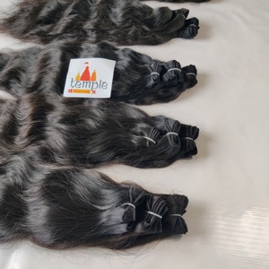 100% naturel noir vietnamien femmes droite humaine brute cuticule aligné ondulé vagues profondes chimiquement traitées indien en gros - Product Image 5