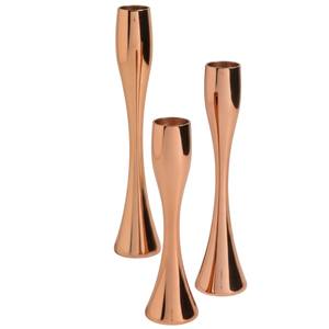 Porte-bougie en fer de grande qualité, finition cuivre élégante, décoration de table moderne, lot de 2, décoration d'accent pour la maison et la salle à manger - Product Image 4