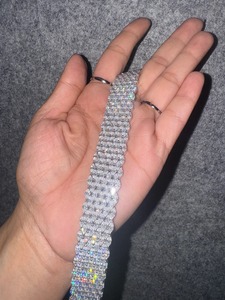 925 argent Sterling brillant Marquise coupe VVS Moissanite diamant 18MM luxe chrétien unisexe cadeau Bracelet - Product Image 2