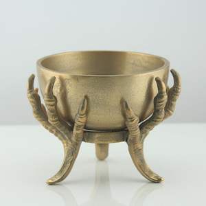 ชามลวดเคลือบผงเคลือบผิวด้านสำหรับงานปาร์ตี้เทศกาลฮาโลวีนพร้อมขาตั้งรูปทรงมือ - Product Image 3