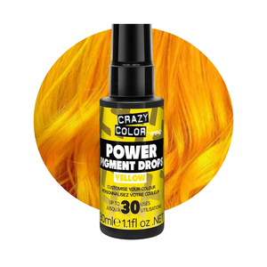 Gouttes de Pigment Jaune Ultra-Intense Crazy Color – Véganes, Ultra-Concentrées, Booster de Couleur Capillaire Inter-Mélangable - Product Image 1