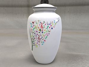 Urne de crémation en aluminium pour adulte en marbre bleu pour cendres humaines Sac en velours gratuit inclus-L MAX B EXPORTS - Product Image 4