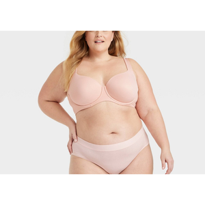 Mutandine Hipster da Donna Auden in Cotone Elasticizzato Rosa, a Vita Alta/Media, con Funzione Sollevamento Fianchi, Sottili, Tinta Unita, ODM 2XL (XL) - Product Image 2