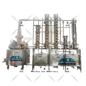Ace 1000L Home Distillation Machine Copper Material Electric Heating Brandy Whisky Gin Distilling Equipment