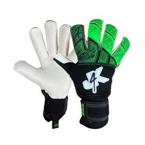 Gants de gardien de but en cuir de qualité supérieure personnalisables sur mesure coupe personnalisée poignée en latex de football en gros - Product Image 5