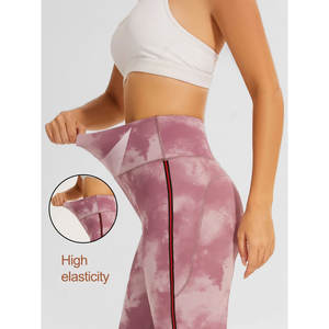 High Quality Waist Trainer Fitness Yoga Pants Butt Shaping Tummy Control Long <b>Tie</b> <b>Dye</b> Printing <b>Leggings</b> Seamless Technics - Product Image 5