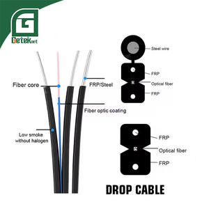 GETEKnet FTTH <span class=keywords><strong>Cable</strong></span> <span class=keywords><strong>de</strong></span> conexión blindado para exteriores SC a Lc monomodo G.657A1 LSZH <span class=keywords><strong>Internet</strong></span> 1 2 Core SC LC <span class=keywords><strong>Cable</strong></span> <span class=keywords><strong>de</strong></span> caída <span class=keywords><strong>de</strong></span> fibra óptica - Product Image 4