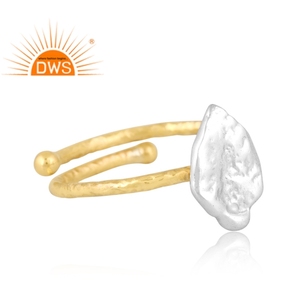 Último diseño hecho a mano, anillo apilable chapado en oro de 18 quilates, joyería fina Demi para mujer, regalo para ella - Product Image 2