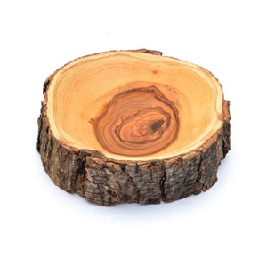 Natural Mango Wood Bark Bowl Round Wedding Decorative Food Serving Tray Eco-Friendly Made in India - Product Image 1