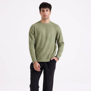 Sweatshirts d'hiver pour hommes Séchage rapide Respirant Basics Cotton Blended Custom Designs by High Manufacturers Casual Style Plain Dyed - Product Image 4