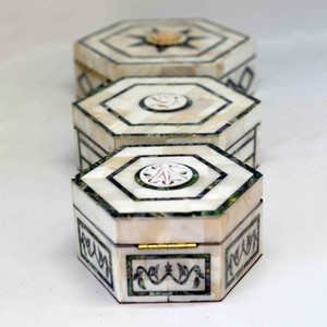 Bijoux de qualité supérieure bibelot boîte bijoux en vrac nacre poli coquillage mosaïque coffrets cadeaux - Product Image 3