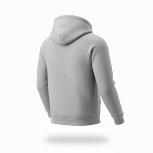 Sweat à capuche d'hiver en molleton 100 % coton de qualité supérieure, écologique, doux, élégant, motif uni, poche avant avec logo, respirant, séchage rapide - Product Image 5
