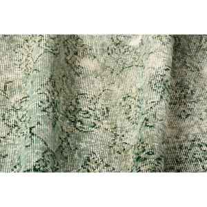 Alfombra Vintage, Alfombra de Pasillo de 1.9x5.7 pies, Alfombra Turca de Lana Verde Abstracta - Product Image 5