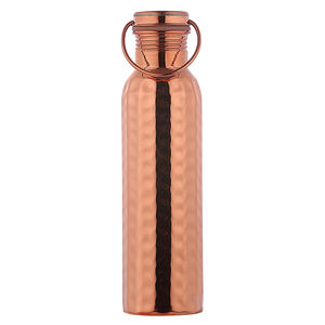 Bouteille d'eau en cuivre de haute qualité Bouteille en cuivre écologique Sports Ayurveda Benefit Bouteille d'eau martelée 100% Pure Healthy - Product Image 2