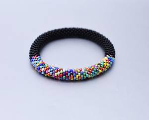 Bracelet manchette en perles faites à la main-Manchette pour femmes et filles - Product Image 4