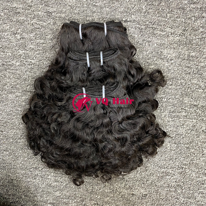 Paquetes de cabello humano vietnamita virgen crudo rizado birmano sin máquina de enredos trama doble todos los colores adecuados - Product Image 2