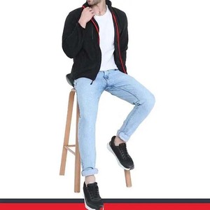 2026 Men's Winter Polar Fleece Jacket Stylish Comfortable Canvas Casual Wholesale Zipper Jacket Full Sleeves - Product Image 4