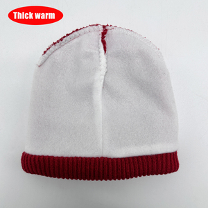 ยูนิเซ็กซ์หมวกอะคริลิคถักแบบไม่มีขอบให้ความอบอุ่นในฤดูหนาวหมวกบีนนี่ทรงพอดีศีรษะแบบถัก3D สีทึบออกแบบได้ตามที่ต้องการปักโลโก้ได้ตามต้องการโปรโมชั่น! - Product Image 3