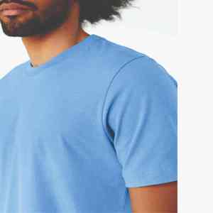 Hommes Noir O-cou Muscle Fit T-Shirts Personnalisé Ras Du Cou Coton Tee avec Manches Courtes En Gros Tops Vierges - Product Image 3