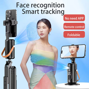 Supporto per telefono di tracciamento automatico del viso 360 il controllo gestuale della luce di riempimento di rotazione per apparecchiature di Streaming universale - Product Image 3