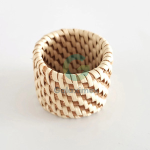 Anillo para servilletas de ratán natural más económico para decoración del hogar moderno - Product Image 3