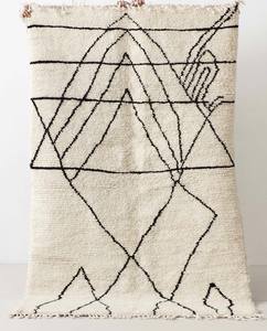 Authentique tapis marocain Beni Ourain fait à la main 100% laine grande taille tapis épais pour salon Azilal Tapis Style - Product Image 6