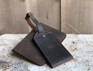 YWCE Vente en gros Étiquette de bagage en cuir véritable de luxe vintage à motifs animaliers, logo personnalisé, fabrication artisanale, écologique, portable, pour sac de voyage, porte-identité - Product Image 5