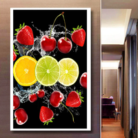 Papier peint 3D moderne imperméable à l'eau, autocollant, pour les magasins de fruits, les cuisines, les restaurants, les bars, les centres commerciaux et les hôpitaux - Design asiatique