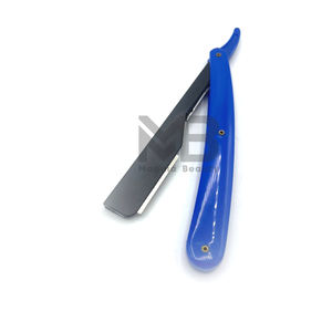 Navajas de Afeitar Rectas de Acero Inoxidable con Mango de Plástico, Navajas de Afeitar Plegables de Alta Calidad, Estilo Turco - Product Image 1