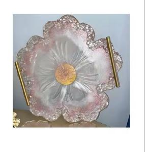 ถาดเสิร์ฟเรซิ่นหรูหราทำมือปรับแต่งได้รุ่นใหม่ปี 2025 ปลอดสาร BPA สำหรับใช้ในบ้าน โรงแรม และร้านอาหาร เหมาะสำหรับเป็นของขวัญและของตกแต่ง - Product Image 2