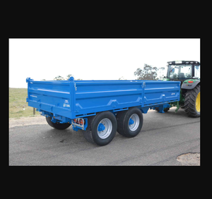 Remolque agrícola original de 2 ruedas para uso todoterreno, nueva condición, basculante hidráulico agrícola, componentes del núcleo del eje del remolque incluidos - Product Image 1