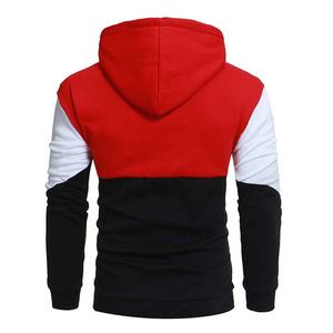 Pull Oem Personnalisé Conception Bicolore Coloré Split Multi Couleur Hoodies Colorblock Deux Tons Hoodies pour Hommes - Product Image 6