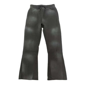 Pantalon de survêtement évasé personnalisé pour hommes Pantalon slim pour hommes Pantalon de survêtement évasé vierge et lourd délavé pour hommes - Product Image 1