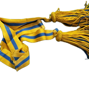 Fajas y cinturones ceremoniales OEM, venta al por mayor, faja uniforme, cinturón de cintura, faja roja con borlas, hecho a mano por Hamza Badges - Product Image 5