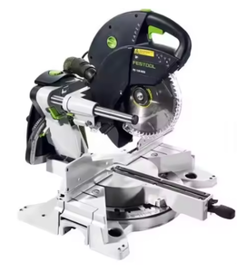 Sierra ingletadora deslizante de doble compuesto KS 120 original con extractor de polvo TLOC CT 48 - Product Image 2