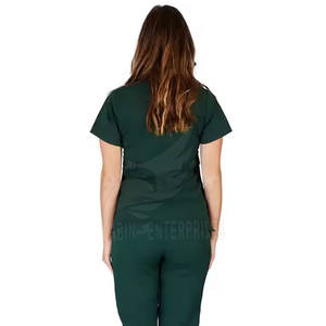 Exfoliante de Enfermería de poliéster y algodón de alta calidad de nuevo estilo al por mayor con cordón de secado rápido para uso hospitalario - Product Image 4