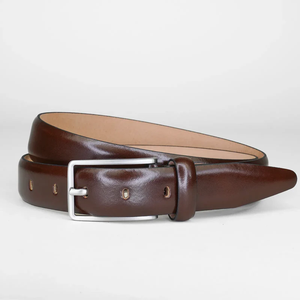 Ceinture en cuir moderne pour homme avec boucle ardillon en alliage, sangle réglable, élégante, pour le bureau, le travail ou les occasions formelles - Product Image 2