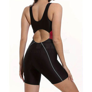 Maillot de bain une pièce pour femme, coupe confortable, coupe haute à l'avant, tissu doux, respirant, séchage rapide, usage quotidien, style plage - Product Image 4