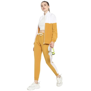 Women's Color Blocking Tracksuit Full Sleeve Stand Collar Zipper Closure Casual <b>Jogger</b> Pants Set Breathable <b>Polyester</b> Cotton - Product Image 4