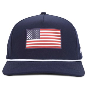 Perforated Laser Cut Hole Hydro <b>Waterproof</b> Golf <b>Hats</b> Flat Bill Baseball Cap Custom PVC Rubber Or Embroidery Logo Sporty Rope - Product Image 5